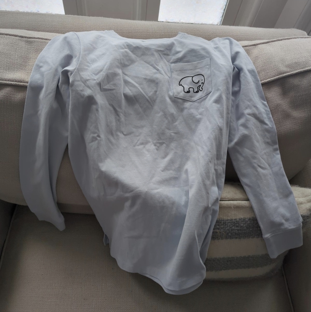 Ivory Ella light blue long sleeve t shirt